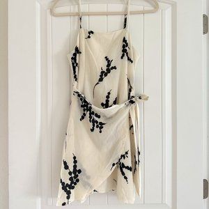 Indikah Boutique White Wrap Minidress